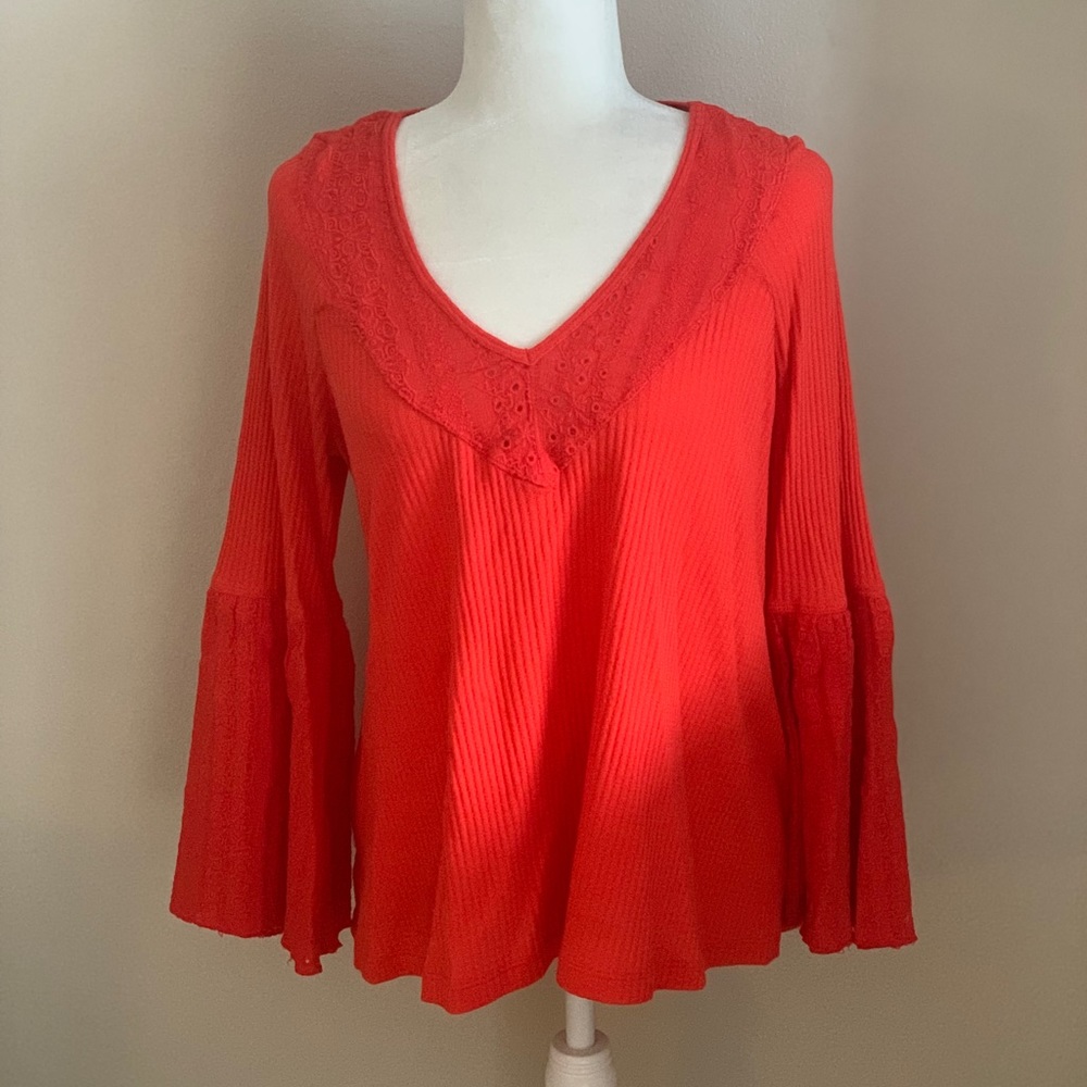 Free People Bell Sleeve Top